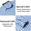 imageCOOFANDY Mens Pattern Dress Shirt Long Sleeve Casual Button Down Formal ShirtsBlue