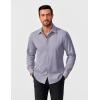 imageCOOFANDY Mens Pattern Dress Shirt Long Sleeve Casual Button Down Formal ShirtsLight Grey