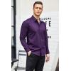 imageCOOFANDY Mens Pattern Dress Shirt Long Sleeve Casual Button Down Formal ShirtsPurple