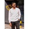 imageCOOFANDY Mens Sweater Vest V Neck Sleeveless Sweater Slim Fit Casual Knitted Vest SweatersWhite and Black Stripe
