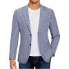 Plaid Blazer- Blue