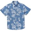 imageCOOFANDY Big and Tall Mens Hawaiian Shirts Short Sleeve Tropical Floral Button Down Shirt Casual Summer Beach ShirtsBlue Tropical Floral