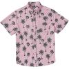 imageCOOFANDY Big and Tall Mens Hawaiian Shirts Short Sleeve Tropical Floral Button Down Shirt Casual Summer Beach ShirtsCoconut Tree Pink