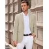 imageCOOFANDY Men Casual Blazer Sport Coats Slim Fit Lightweight Business Two Button Suit JacketsLight Khaki