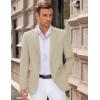 imageCOOFANDY Men Casual Blazer Sport Coats Slim Fit Lightweight Business Two Button Suit JacketsLight Khaki