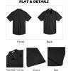 imageCOOFANDY Men Short Sleeve Button Down Hawaiian Shirts forMen Casual Summer Shirt Black