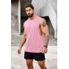 imageCOOFANDY Men Workout Tank Top 2 Pack Gym Bodybuilding Sleeveless Muscle T ShirtsPink1pcs