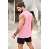 imageCOOFANDY Men Workout Tank Top 2 Pack Gym Bodybuilding Sleeveless Muscle T ShirtsPink1pcs