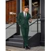 imageCOOFANDY Mens 2 Piece Suits Classic Fit Suit Set 2 Button Blazer Jacket and Dress Pants for Wedding Business PromGreen