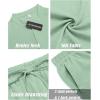 imageCOOFANDY Mens 2 Pieces Linen Set Casual Henley Shirts Short Sleeve Beach Yoga Shorts Summer Pants OutfitsIce Green