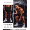 imageCOOFANDY Mens Athletic Running Shorts Quick Dry 7 Workout Gym Short Lightweight Active Sport Short for Tennis HikingBlack