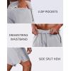 imageCOOFANDY Mens Athletic Running Shorts Quick Dry 7 Workout Gym Short Lightweight Active Sport Short for Tennis HikingLight Grey