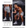 imageCOOFANDY Mens Athletic Running Shorts Quick Dry 7 Workout Gym Short Lightweight Active Sport Short for Tennis HikingLight Grey