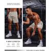 imageCOOFANDY Mens Athletic Running Shorts Quick Dry 7 Workout Gym Short Lightweight Active Sport Short for Tennis HikingStone