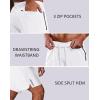 imageCOOFANDY Mens Athletic Running Shorts Quick Dry 7 Workout Gym Short Lightweight Active Sport Short for Tennis HikingWhite
