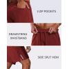 imageCOOFANDY Mens Athletic Running Shorts Quick Dry 7 Workout Gym Short Lightweight Active Sport Short for Tennis HikingWine Red
