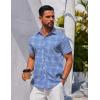 imageCOOFANDY Mens Button Down Shirt Short Sleeve Casual Shirt for Men Summer Business Casual Dress ShirtGw511