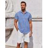 imageCOOFANDY Mens Button Down Shirt Short Sleeve Casual Shirt for Men Summer Business Casual Dress ShirtGw511