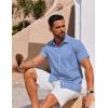 imageCOOFANDY Mens Button Down Shirt Short Sleeve Casual Shirt for Men Summer Business Casual Dress ShirtGw511