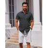 imageCOOFANDY Mens Button Down Shirt Short Sleeve Casual Shirt for Men Summer Business Casual Dress ShirtGw524