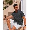 imageCOOFANDY Mens Button Down Shirt Short Sleeve Casual Shirt for Men Summer Business Casual Dress ShirtGw524