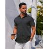 imageCOOFANDY Mens Button Down Shirt Short Sleeve Casual Shirt for Men Summer Business Casual Dress ShirtGw524