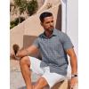 imageCOOFANDY Mens Button Down Shirt Short Sleeve Casual Shirt for Men Summer Business Casual Dress ShirtJh186