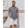imageCOOFANDY Mens Button Down Shirt Short Sleeve Casual Shirt for Men Summer Business Casual Dress ShirtJh186