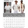 imageCOOFANDY Mens Casual Button Down Short Sleeve Shirt Band Collar Shirts Textured Beach Summer Shirt