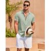 imageCOOFANDY Mens Casual Shirts Short Sleeve Button Down Shirt for Men Wedding Beach Fashion Shirt