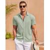 imageCOOFANDY Mens Casual Shirts Short Sleeve Button Down Shirt for Men Wedding Beach Fashion Shirt
