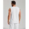 imageCOOFANDY Mens Casual Tank Top V Neck Knit Jacquard Sleeveless T Shirts Lightweight Summer Beach Textured TankWhite