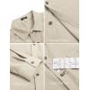 imageCOOFANDY Mens Corduroy Shirt Casual Long Sleeve Button Down Lightweight Jacket Fall Textured Shacket