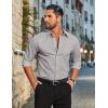 imageCOOFANDY Mens Dress Shirts Long Sleeve Business Shirts Stain Shield Mens Button Down ShirtLight Grey