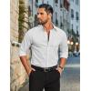 imageCOOFANDY Mens Dress Shirts Long Sleeve Business Shirts Stain Shield Mens Button Down ShirtWhite