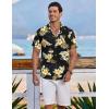 imageCOOFANDY Mens Hawaiian Shirt Short Sleeve Button Down Shirt Summer Beach Shirt