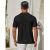 imageCOOFANDY Mens Knit Button Down Shirts Short Sleeve Polo Shirt Casual Vacation Summer Beach ShirtsBlack