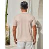 imageCOOFANDY Mens Knit Button Down Shirts Short Sleeve Polo Shirt Casual Vacation Summer Beach ShirtsCream