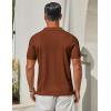 imageCOOFANDY Mens Knit Button Down Shirts Short Sleeve Polo Shirt Casual Vacation Summer Beach ShirtsLight Brown