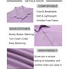 imageCOOFANDY Mens Linen Shirts Short Sleeve Button Down Shirt Casual Beach Summer Shirts Wedding Vacation ShirtLight Purple