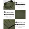 imageCOOFANDY Mens Long Sleeve Buttons Down Shirts Casual Button Up Shirts Beach Linen Shirt Untucked Dress ShirtArmy Green
