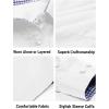 imageCOOFANDY Mens Plaid Dress Shirt Long Sleeve Business Casual Regular Fit Button Down ShirtsPure White