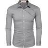 imageCOOFANDY Mens Rose Shiny Shirt Luxury Flowered Printed Button Down ShirtGrey