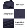 imageCOOFANDY Mens Short Sleeve Shirt Casual Button Up Shirts for Men Navy Blue Large