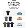 imageCOOFANDY Mens Short Sleeve TShirts Crew Neck Casual Summer T Shirts 13 Pack Basic Tee ShirtC Black 3 Pack