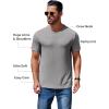 imageCOOFANDY Mens Short Sleeve TShirts Crew Neck Casual Summer T Shirts 13 Pack Basic Tee ShirtC BlackDark GreyKhaki 3 Pack