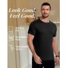 imageCOOFANDY Mens Short Sleeve TShirts Crew Neck Casual Summer T Shirts 13 Pack Basic Tee ShirtC BlackDark GreyKhaki 3 Pack