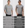 imageCOOFANDY Mens Short Sleeve TShirts Crew Neck Casual Summer T Shirts 13 Pack Basic Tee ShirtC BlackDark GreyKhaki 3 Pack