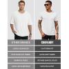 imageCOOFANDY Mens Short Sleeve TShirts Crew Neck Casual Summer T Shirts 13 Pack Basic Tee ShirtC BlackDark GreyWhite 3 Pack