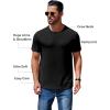 imageCOOFANDY Mens Short Sleeve TShirts Crew Neck Casual Summer T Shirts 13 Pack Basic Tee ShirtC BlackDark GreyWhite 3 Pack